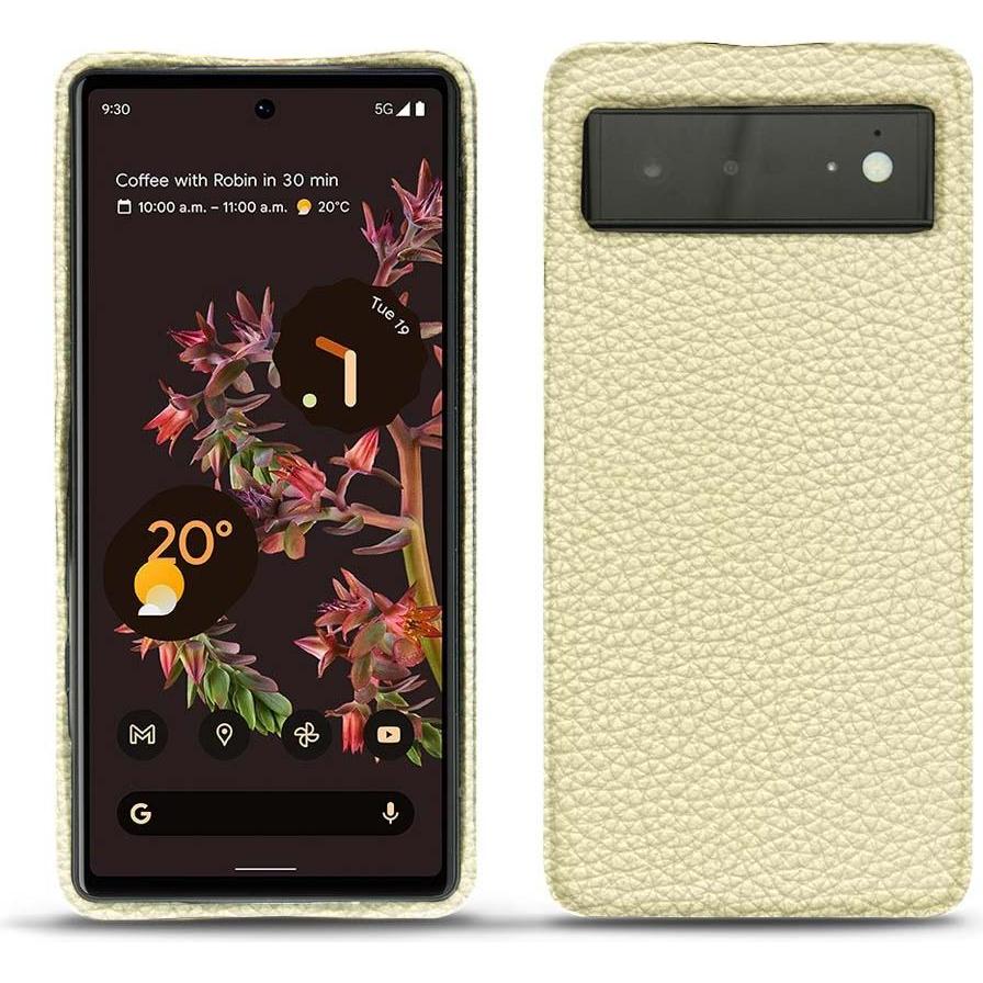 Noreve Lederschutzhülle (Google Pixel 6), Smartphone Hülle, Weiss
