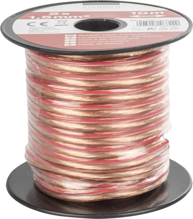 Actual product image Vivanco Loudspeaker line (10 m, 2 mm²)