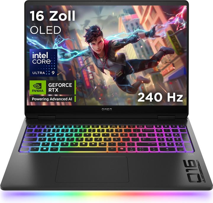 Produktbild HP Omen 16-ah0099ng RTX 5090 (16", 2000 GB, 64 GB, DE, Intel Core Ultra 9 275HX)