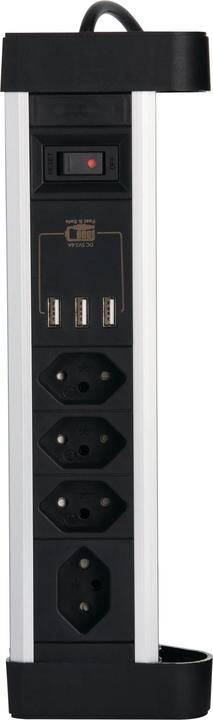 Produktbild Schönenberger Tisch-Steckdosenleiste (7 x, Typ 13, USB-A, 2 m)