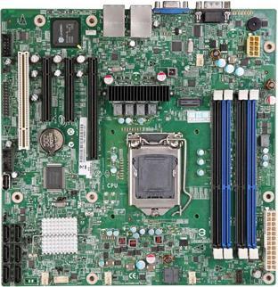 Intel Server Board S1200BTS (LGA 1155, Intel C202, mATX)