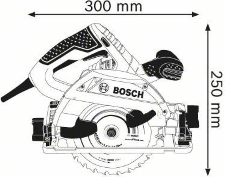 Actual product image Bosch Professional Hand-held circular saw GKS 55+ GCE, with L-BOXX