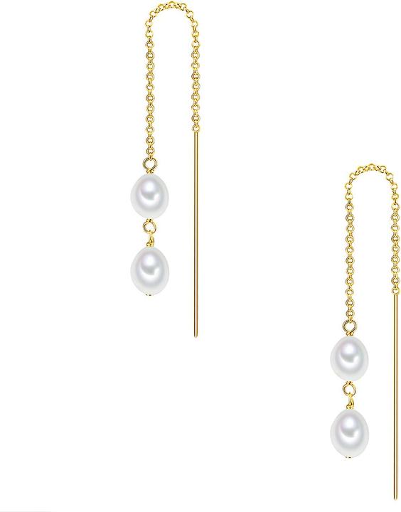 Immagine prodotto Valero Pearls Perle d'acqua dolce d'argento da donna coltivate in oro giallo - 15062 (Argento)