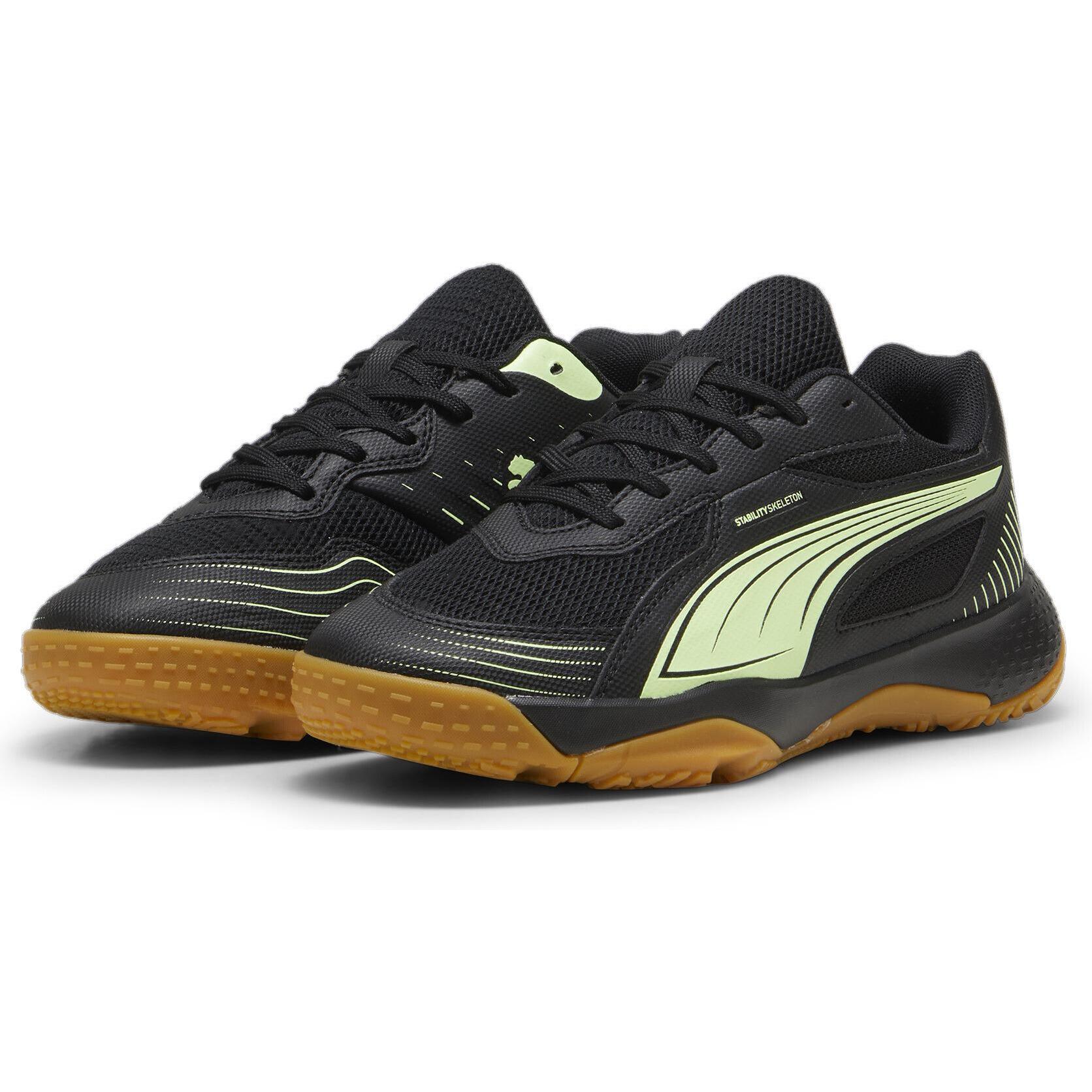 Puma, Jungen, Hallenschuhe, Solarflash III Jr (37), Schwarz