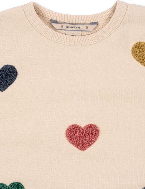 Produktbild Konges Slojd Lou Sweatshirt Multi Hearts (92)