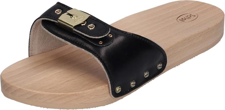 Scholl Pescura Flat Lea W Black-scholl slipper-scholl klompen (37)