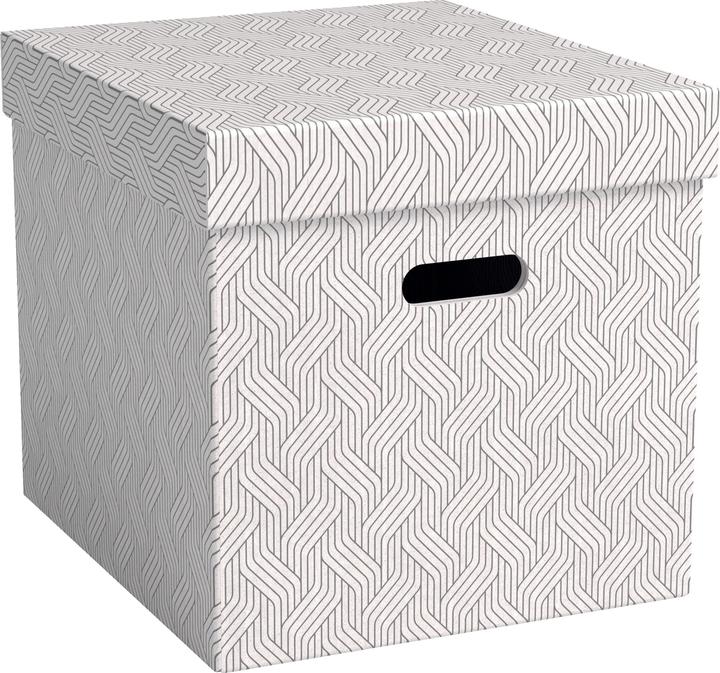 Produktbild von Archivschachtel Cube 29 l, 3 Stück, Weiss (6 x 62 x 69 cm, 29 l)