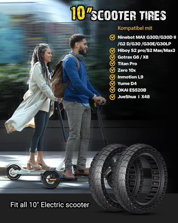 Actual product image AHJ Vollgummireifen für E-Scooter