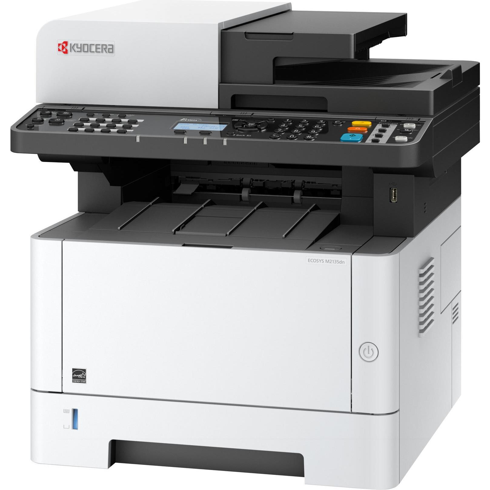 Kyocera ECOSYS M2135dn/Plus Mono Laser Printer A4 35ppm Print Scan Copy Climate Protection System (Laser, Schwarz-Weiss)...