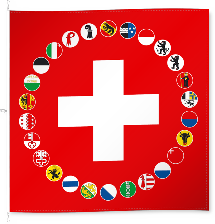 Produktbild Alpenfahnen Schweiz und Kantone