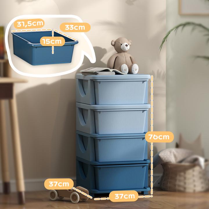 Produktbild Homcom Schubladenschrank (37 x 37 x 76 cm)