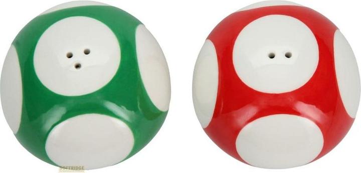 Actual product image Paladone Products Nintendo - Super Mario - Salière et poivrière en céramique Champignons (Pepper, Salt)