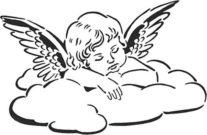 Produktbild Creativ Company Schablone A4 Engel, 1 Stück