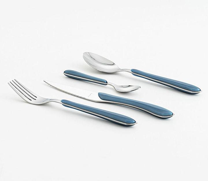 Actual product image Amefa Eclat cutlery navy blue metal (24 pcs) (24 Piece, Cutlery set)