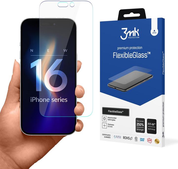 Image du produit 3MK FlexibleGlass iPhone 16 Pro Szkło Hybrydowe (1 pcs, Apple iPhone 16 Plus)
