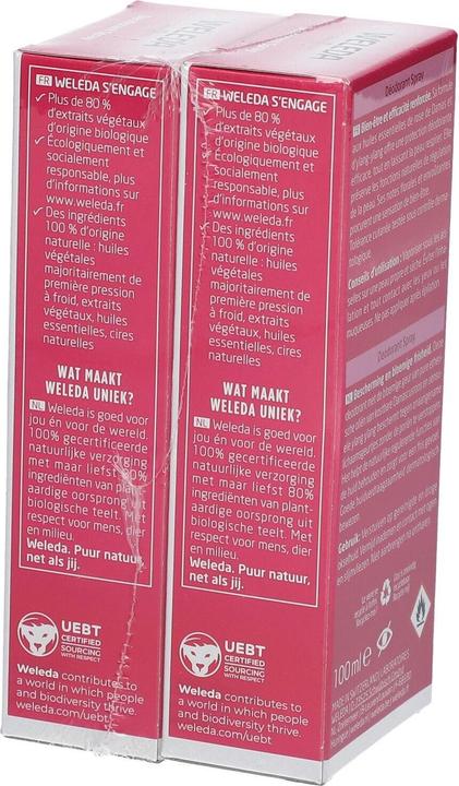 Produktbild Weleda 2er-Set Deodorants Wild Rose - 2 x 100 ml (Spray, 200 ml)
