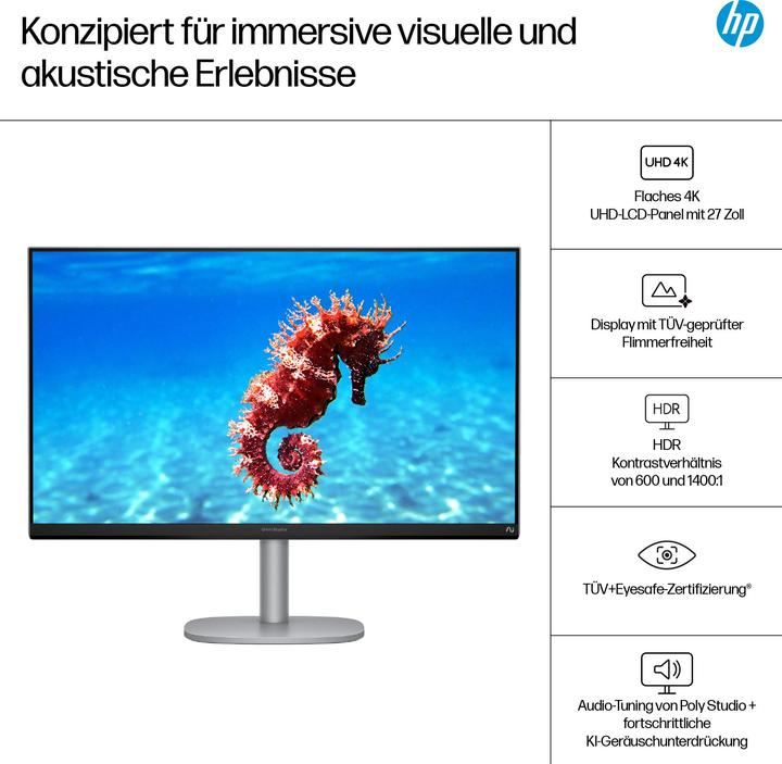 Produktbild HP OmniStudio X AIO 27-cs1075ng (Intel Core Ultra 7 256V, 20 GB, 1000 GB)