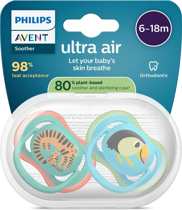 Produktbild Philips Avent Pacifier SCF087/11 ultra air (2x, 6 - 18 Monate)