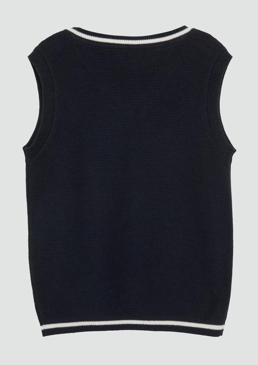 Image du produit s.Oliver Strickpullover Strickpullunder mit Kontraststreifen