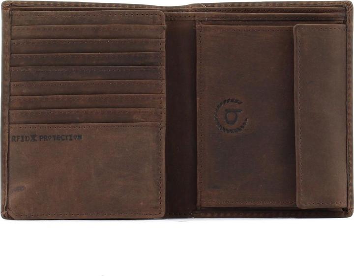 Actual product image Bugatti Hunter RFID Coin Wallet Combi Style 13CC Metal Logo