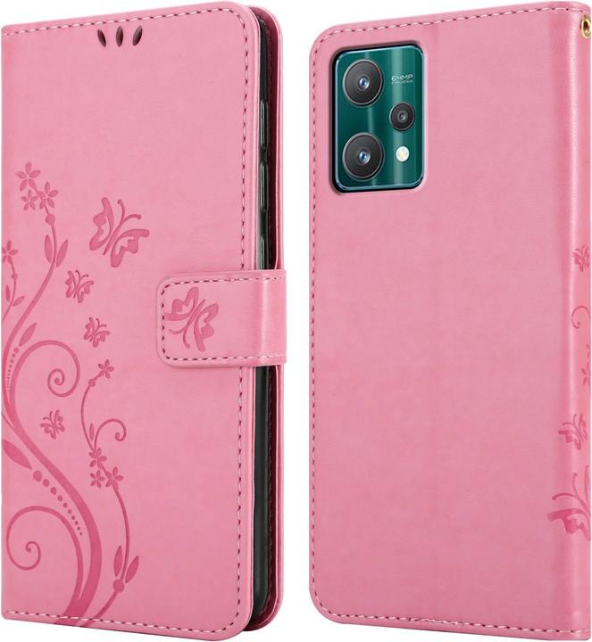 Actual product image Cadorabo Flower Book Case for Realme 9 5G / 9 PRO / V25 / Q5 / OnePlus Nord CE 2 LITE 5G (Vivo V25, Realme 9 Pro+, OnePlus North CE 2 Lite 5G)