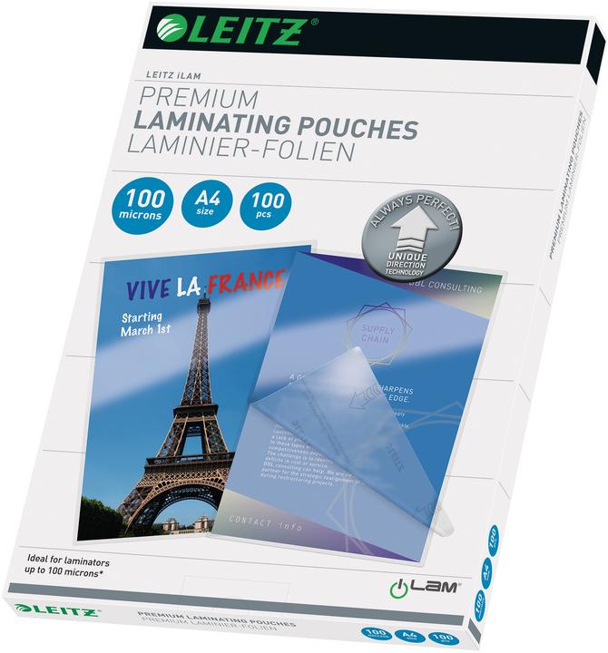 Image du produit Leitz Films de laminage à chaud (A4, 100 pcs, 100 µm)