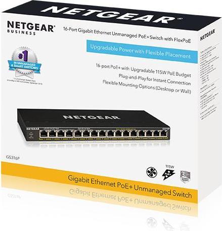 Produktbild Netgear GS316P (16 Ports)