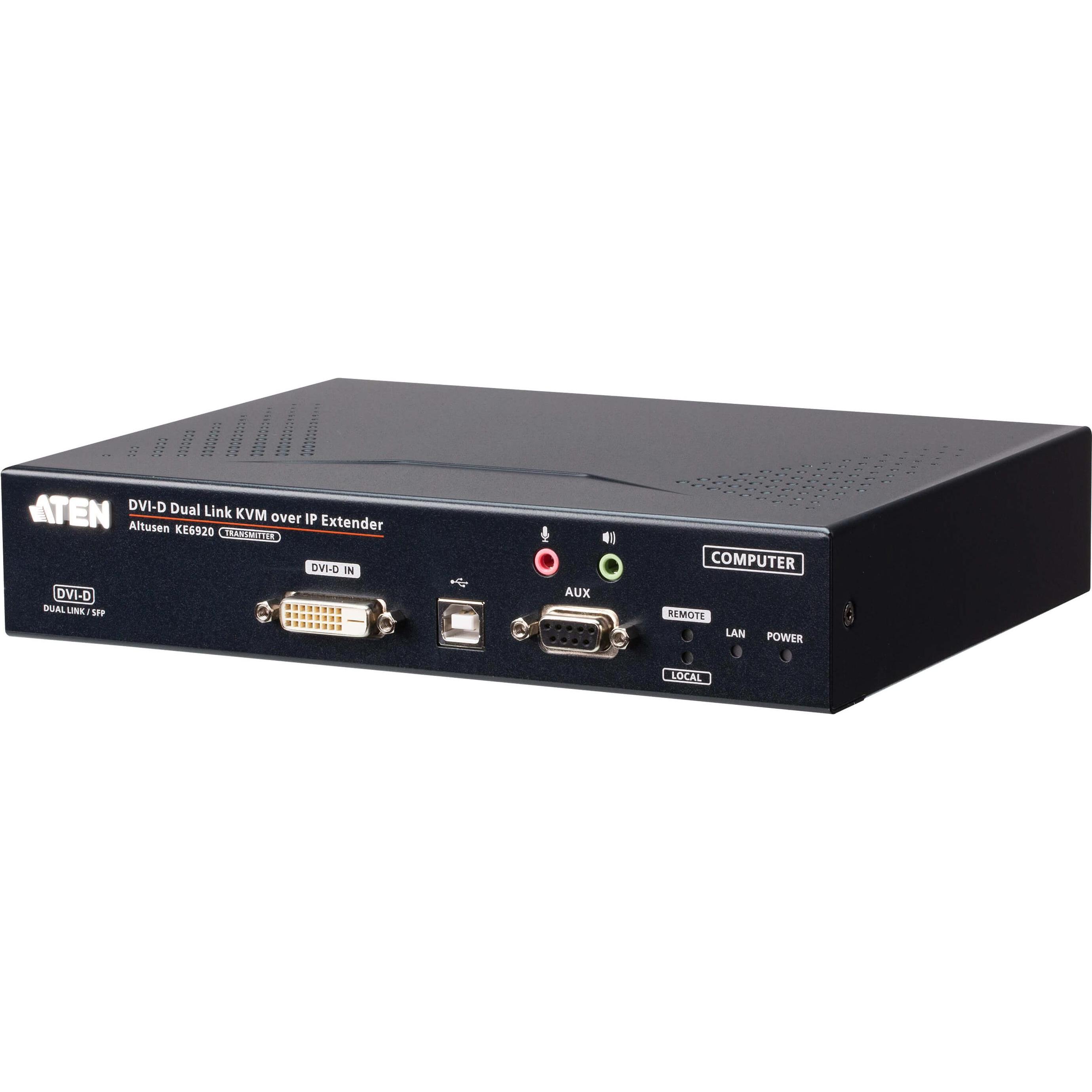 Aten KVM-Extender, DVI, KVM Switch, Schwarz