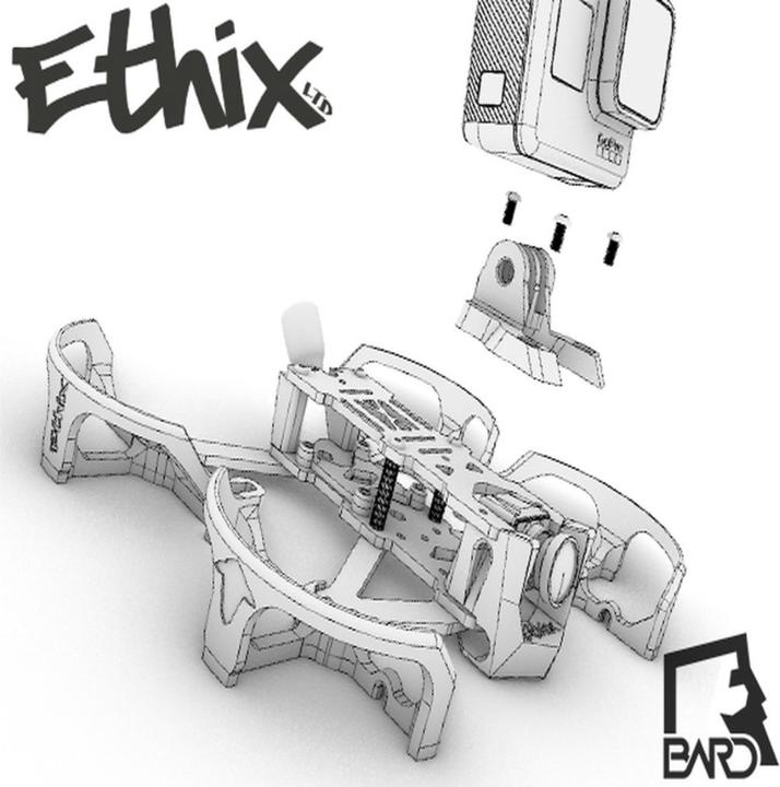 Actual product image Ethix CineRat 3D printed parts (Drone protection, FPV accessories, Propeller protection)