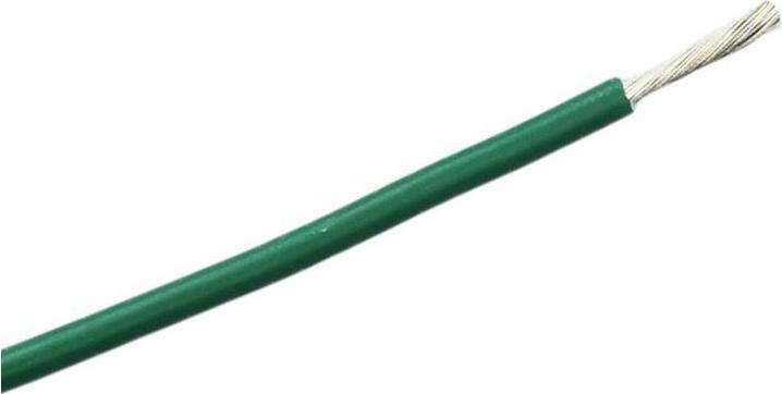 RS PRO Test lead / 2.5 mm² copper tin-plated, green silicone rubber insulated, 5m (5 m)