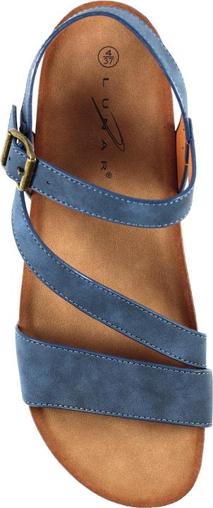 Actual product image Lunar Womens/Ladies Cluster Wedge Sandals (37)