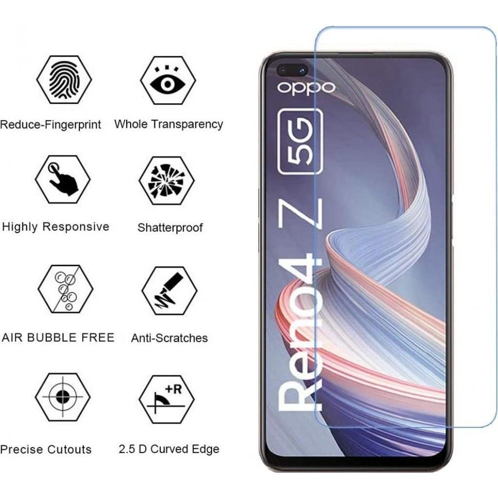 Thumbnail - Screenguard Oppo Reno4 Z 5G Panzerglas Schutzfolie Case Friendly Design (1 Stück, Oppo Reno 4 Z 5G), Smartphone Schutzfo...