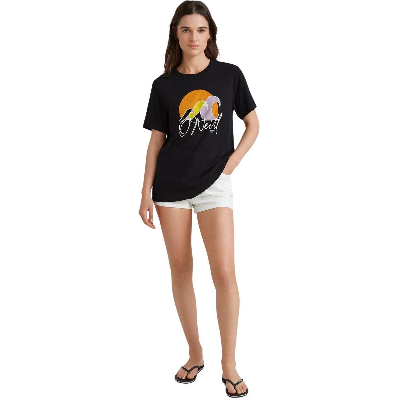 Thumbnail - O'Neill, Damen, Shirt, Women's Luano Graphic T-Shirt, Schwarz, (XS)