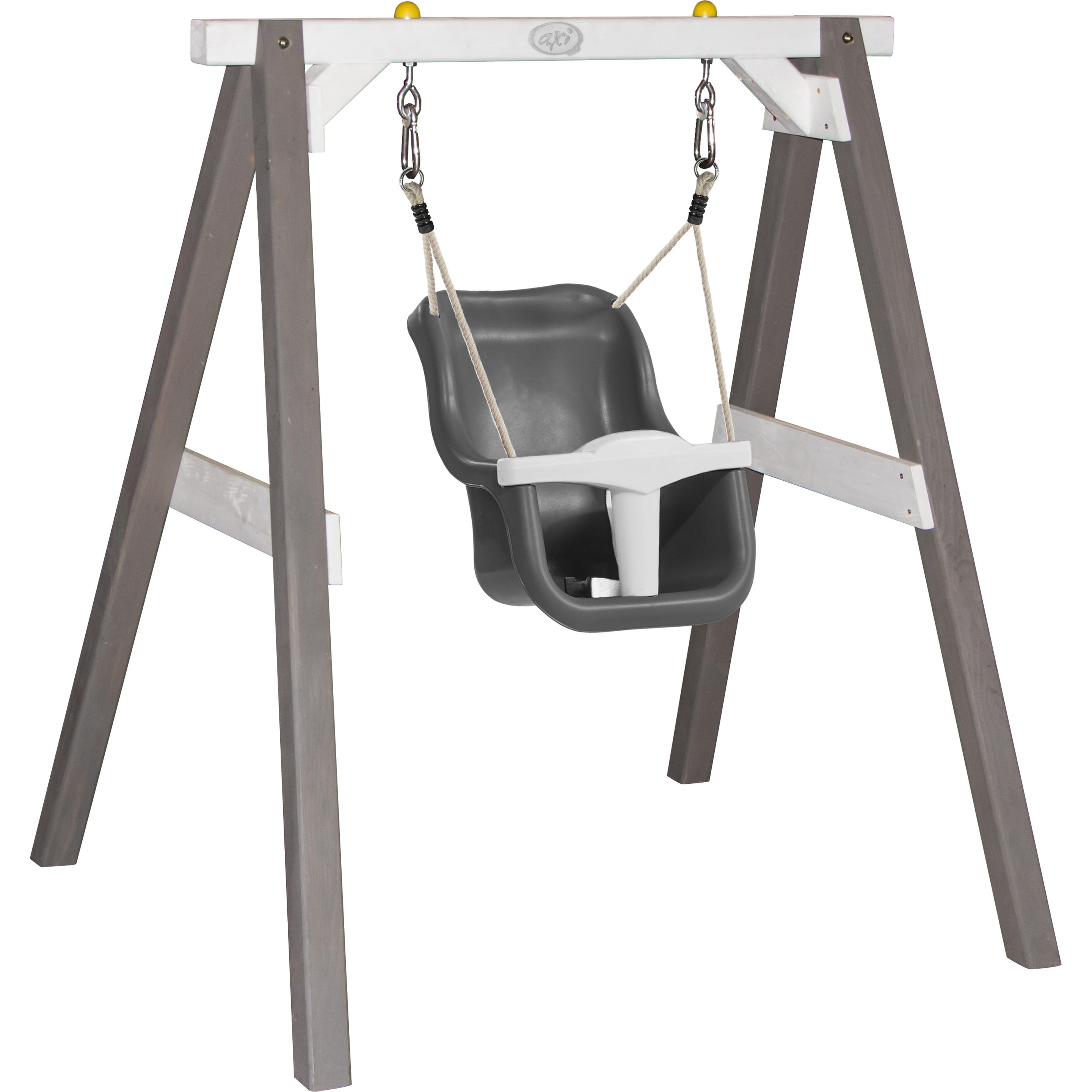 Axi Babyschaukel Grau/Weiss mit Sitz Grau/Weiss (A030.301.11)