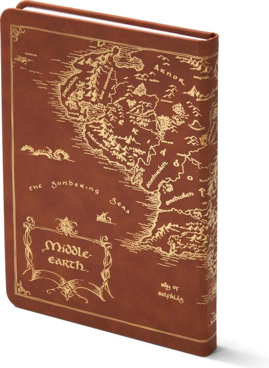 Produktbild Noble Collection Der Herr der Ringe Tagebuch Map of Middle-Earth 240 Seiten (Blanko)
