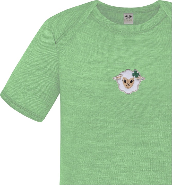 Actual product image Normani Set of 2 baby merino bodysuit short sleeves "Tauranga" - 9293 (62)