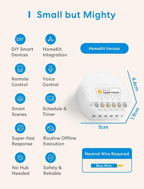 Image du produit Meross MSS810HK (Actionneur de commutation)
