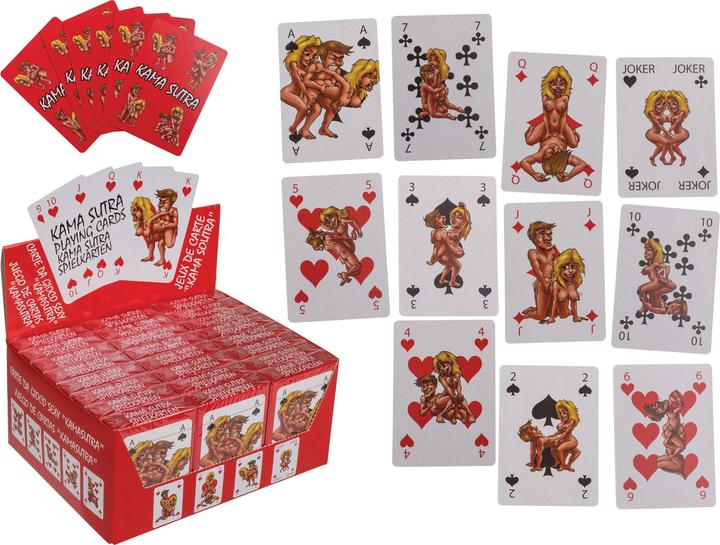 Produktbild Joke Items Spielkarten Kamasutra Comic, 54 Karten
