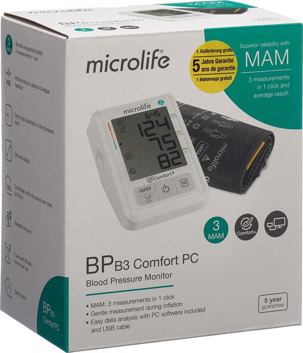 Image du produit Microlife BP B3 Comfort (Tensiomètre à bras)