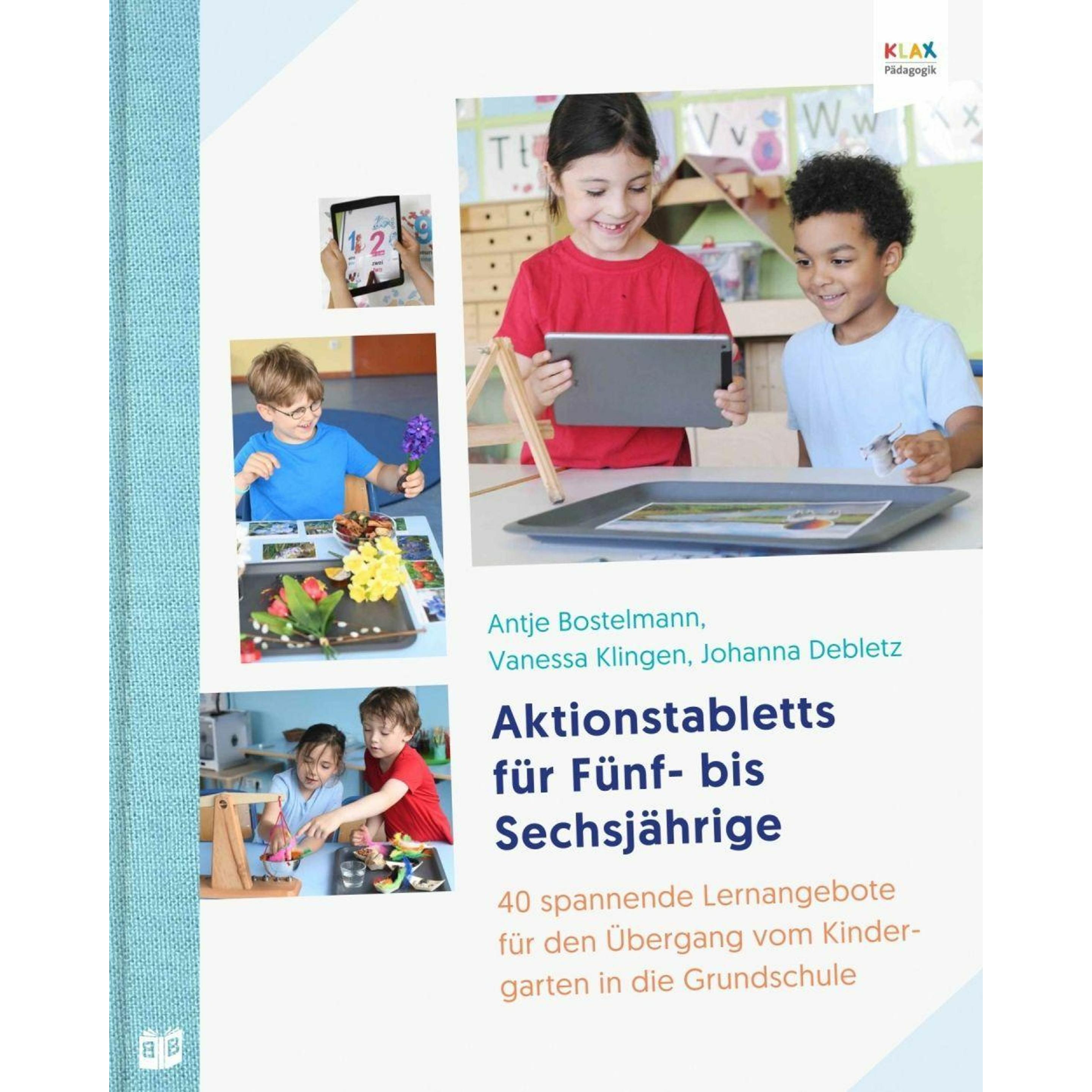 Aktionstabletts für Fünf- bis Sechsjährige, Fachbücher von Antje Bostelmann, Johanna Debletz, Vanessa Klingen