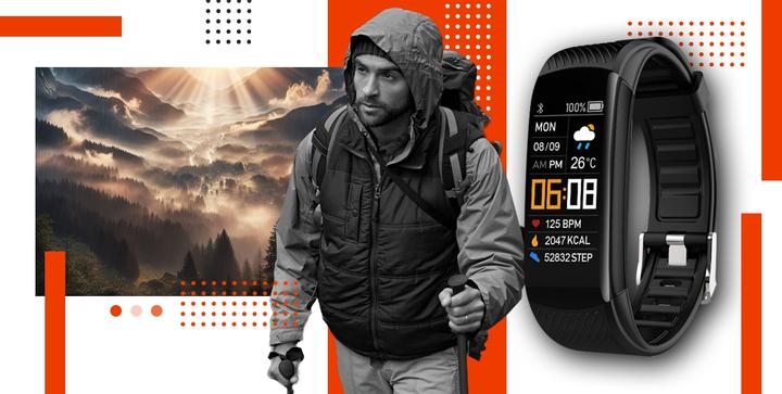 Image du produit Giewont Fit&GO Duo GW200-9 Smartband - Noir + bracelet Power orange (39.90 mm, 3G)