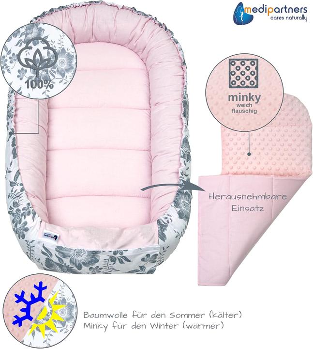 Produktbild Medi Partners 5-teiliges Babynest Set Berry