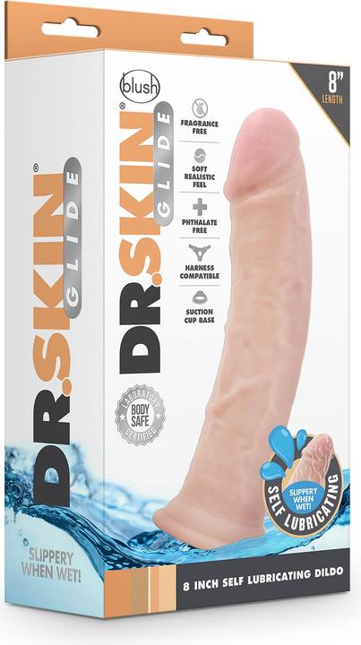 Produktbild Blush Dr. Skin 8inch Selbstschmierender Dildo