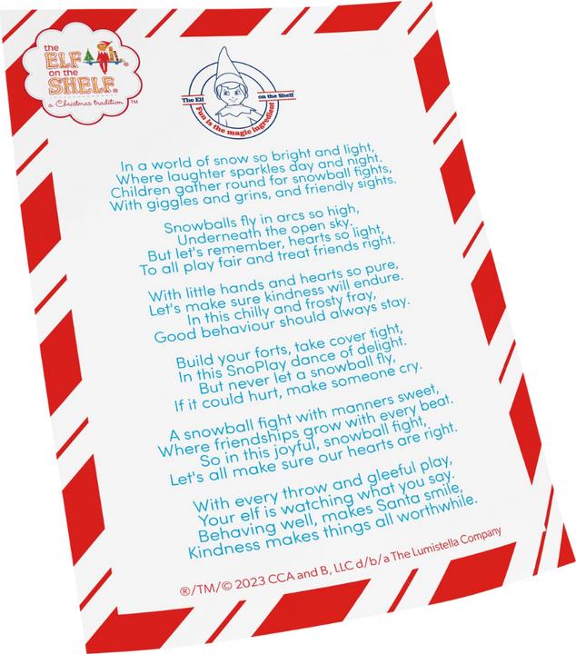 Energy Label Zimpli Kids Elf On The Shelf Snow Play, 2-in-1 scout Elf idea and sensory toy