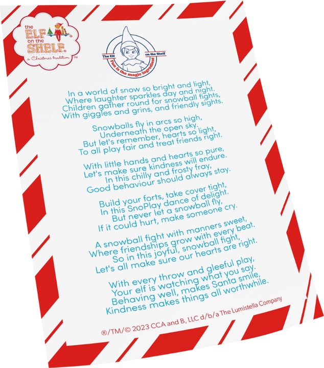 Energie-Label Zimpli Kids Elf On The Shelf Sno Play, 2-in-1 Scout Elf-Idee und Sensorik-Spielzeug. ®