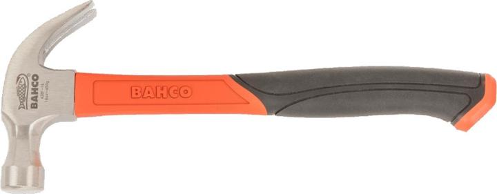 Actual product image Bahco Claw hammer rubber handle with bent nails - 16 oz (454 g)