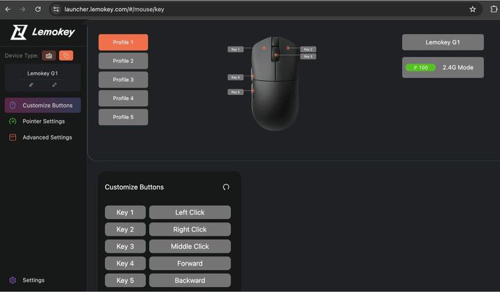 Actual product image Keychron Lemokey G1 (Wireless)
