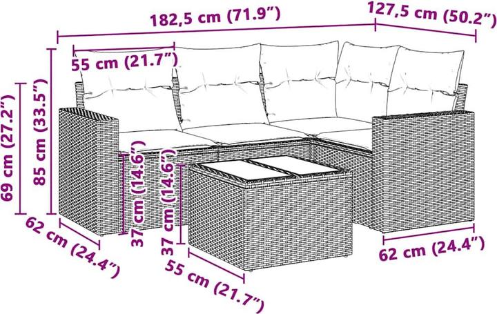 Produktbild vidaXL Louise