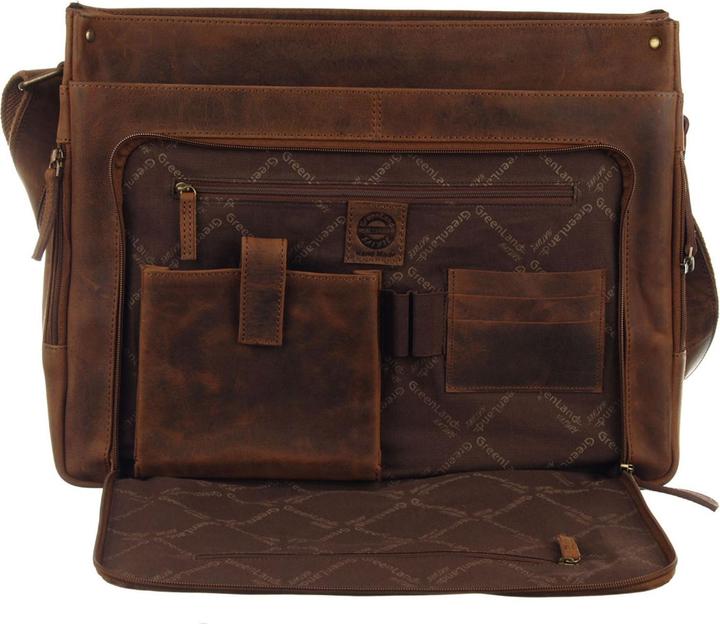 Image du produit Greenland Nature Montenegro Messenger Cuir 40 cm Compartiment pour ordinateur portable