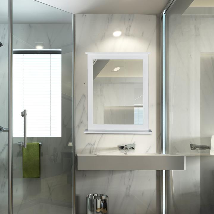 Actual product image Relaxdays Wall Mirror with Shelf (56 x 10 x 68 cm)
